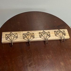 Rustic coat rack 24”